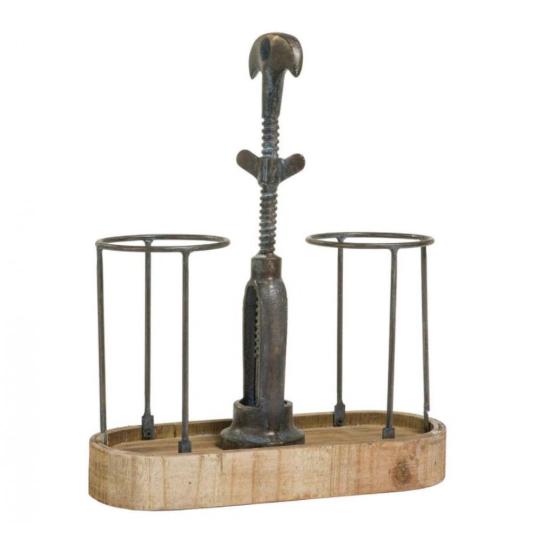 stolova drziak design otvarak flas drziak flasa doplnok kov vintage zastarany stolovy ozdoba country vidiecky dom mediteransky lameridiana interierove vybavenie.jpg